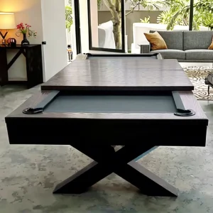 Wanyaju Customized 7ft 8ft 9ft Convertible Wood Pool Table with Slate Indoor Dinning Table Storage Billiard Table for Home