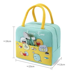 Warm & Cold Portable Waterproof Aluminum Foil Takeaway Insulated Kids Lunch Bag