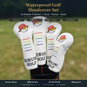 Waterproof Golf Headcover Set for Driver Fairway Hybrid Wood Cover Protector Series