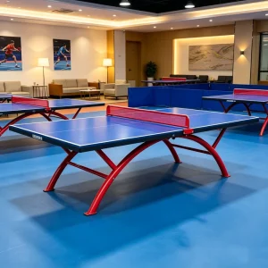 Waterproof SMC Table Tennis Table Standard Official Size Anti UV Outdoor Ping Pong Table With Reinforced Support Struts