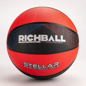 Weatherproof Rubber Basketball Size 3 4 5 All-Court Performance for Streetball & Gym Training
