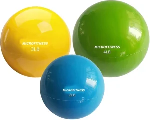 Weighted Toning Exercise Ball Soft Weighted Medicine Ball for Pilates Yoga Physical Therapy and Fitness
