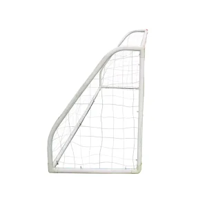 White 4X3FT Tube Diameter 68mm Foldable Pop up Mini Soccer Goals for Kids with Metal Frame PVC and Polyester Net