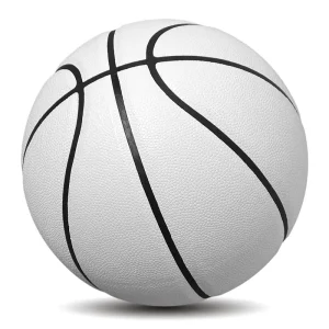 White Blank Basketball for Teenager Training, Size 7