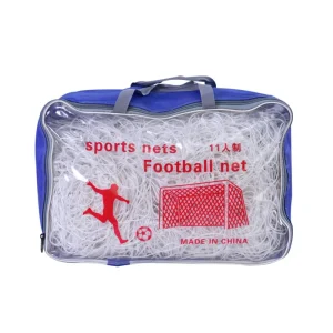 White Durable Portable 5 Player Plastic Frame Outdoor Football Goals with Polyester Soccer Net