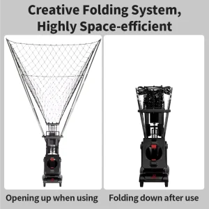 Wide Mesh Ball Recovery Net Automatic Ball Feeder Intelligent Basketball Equipment for Basketball Training Academy