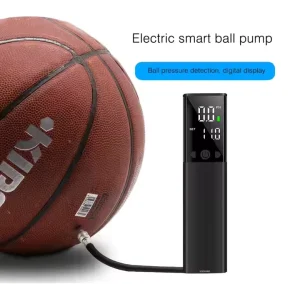 Wireless LED Display Screen Mini Portable Automatic Electric Ball Pump With Needles Fast Inflate Soccer Football