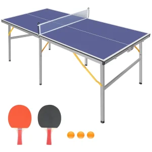With Racket Portable Foldable Table Tennis Table Aluminum Structure Ping Pong Table for Kids Indoor Playground Customization