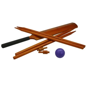 Wooden Starter Cricket Set with Cricket Bat Wood Balls Wickets Perfect for Adults Kids Beginners Game Cricket Set