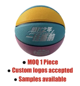 XMBLT185 Customized Logo Leather PU Cover Nylon Wound Rubber Bladder Durable Basketball Sizes 5 6 7 Multiple Colors
