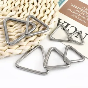 XP243 15 50mm Stainless Steel Triangle Ring Connection Hardware Accessories 304 316 Equilateral Electroplated Luggage