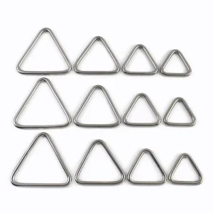 XP260 25/30/40/50mm 304 Stainless Steel Triangle Buckles for Bags Hardware Accessories Backpacks Replacement Bag Strap