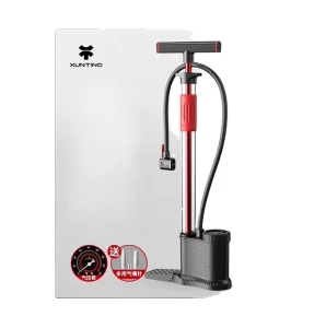 Xunting Multi Purpose Bicycle Road Balls Scooter Soccer Ball Pump Hand Air Floor Presta Schrader Valve MAX Steel Plastic