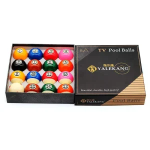 YALEKANG 57.2mm TV Pool Balls 8A Billiard Ball 16PCS Per Set