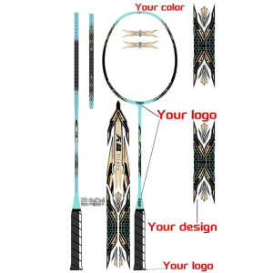 YODIMAN Professional Design Services OEM Carbon Fiber Badminton Racket Customize Your Logo High Quality Durable Lightweight Hard