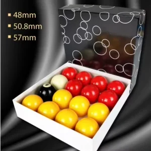 Yellow & Red Balls Casino Pool Balls 48mm B Grade Customize