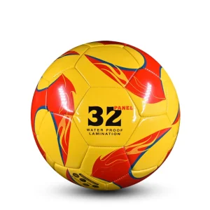 Yellow Red Size 4 Futsal Ball Custom Logo PU Leather Professional Soccer Balls 400 440g Adult Youth Kid