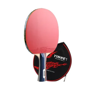 Yinhe 01B Single Table Tennis Racket 5 Ply Beginner Training One Star Finish Portable Poplar Wood Fast Speed Elementary School