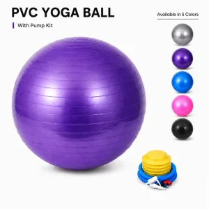 Yoga Ball 65 cm for Full Body Stability Core Strength Balance Training Posture Support and Home Fitness Workouts
