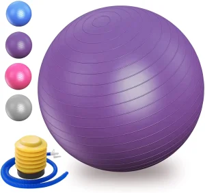 Yoga Ball with Customizable Logo 55cm Anti Explosion Frosted PVC Material