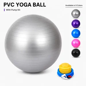 Yoga Balls Exercise Ball for Yoga 65cm for Anti Burst Stability Training Core Strength Posture Support and Home Gym Fitness