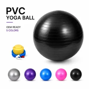 Yoga Balls Matte Yoga Ball 65cm for Anti Burst Balance Training Core Strength Body Shaping and Home Gym Exercise