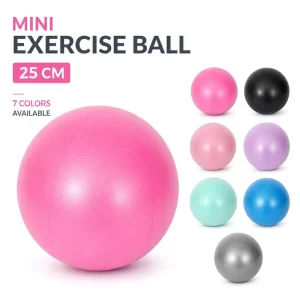 Yoga Balls Small Yoga Balls 25 cm for Core Strength Balance Training Deep Muscle Activation Pilates Rehab and Posture Support