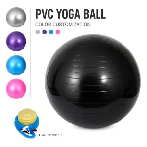 Yoga Balls with Logo 75cm for Branded Gym Programs Anti Burst Stability Workouts Corporate Wellness and Retail Supply