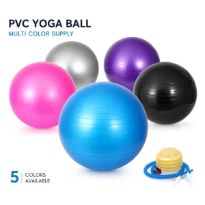 Yoga Pilates Ball 65cm for Spinal Mobility Functional Movement Muscle Control and Low Impact Conditioning