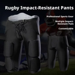 Youth Adult Rugby Padded Shorts 7 Pad EVA Foam Impact Protection Breathable Drawstring Waist Sports Gear Ice Hockey