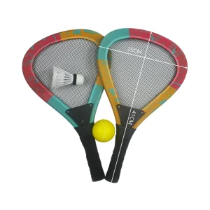Yuheng Kids Tennis&Badminton Racket Set 25*41CM Durable Comfort Grip Safe PVC Multiple Sizes Outdoor Family Sports
