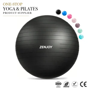 ZENJOY High Quality Yoga Ball Exercise Ball Anti Slip Heavy Duty for Fitness, Balance & Core Workout Home Gym Studio Use