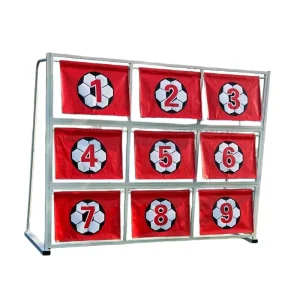ZPJ-007 Soccer Nine-grid Goal Training Device Mobile Football Wall 2×1.5m Steel Outdoor