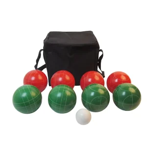 ZQURE Resin Bocce Ball Set 107mm with Foldable Carry Bag Custom Size Options for Outdoor Sports