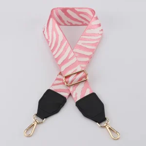 Zebra Skin Head Pattern Color Bump Bag School Bag Wide Strap Adjustable Retractable Shoulder Strap with Custom Pattern