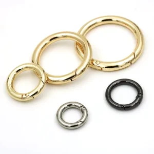 Zinc Alloy Multi Colo Circle Snap Hook O Rings Handbag Strap Clasp Carabiner Clip Buckle Spring Special Bag Parts Accessories