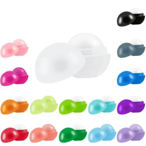 in Stock Ball Shape Plastic Bottle Balm Container Customized Color Available